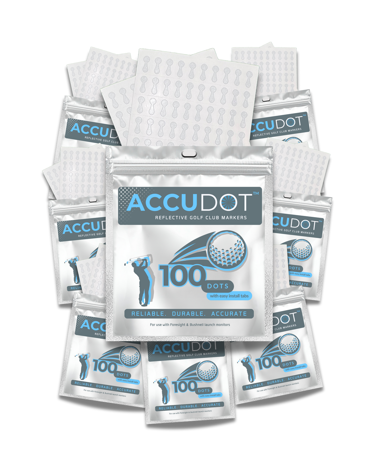 Premium Reflective Club Markers with Tabs